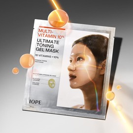 IOPE NEW IOPE Multi Vitamin 10% Toning Gel Mask 30G 5 sheets set / NEW 아이오페 멀티 비타민 10% 토닝 겔 마스크 30G 5매 세트