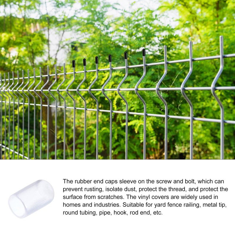 Rebower 15 Pack Screw Thread Protector Cover Rubber End Caps,