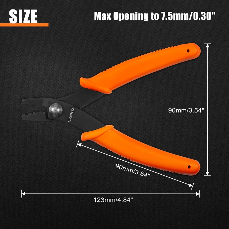 LEONTOOL Mini Bead Crimping Pliers 5 Inches Bead Crimper Tools