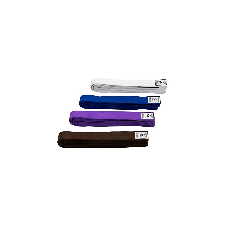 IKKEN Shoshin Brazilian Jiu Jitsu BJJ Belts (A1, White)