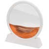 Moving Sand Art Round White Frame 3D High Transparent Glass