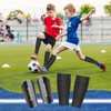 Football Shin Pads with Slip Pocket and Non-Slip Lid Size