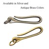 SEIWEI 2PCS Alloy Fish Hook Key Chain 50mm/1.97in U-Shaped Wallet