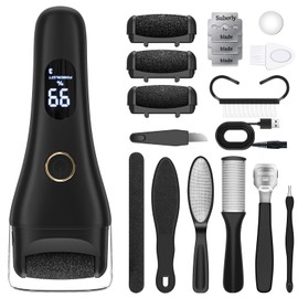 Electric Callus Remover for Feet - Larger Grinding Head&3Speed, Foot Care Pedicure Callus Shaver Foot Scrubber Deadskin Remover, Waterproof Pedicure Tool Foot File for Deadskin Dry Crack Skin Calluses