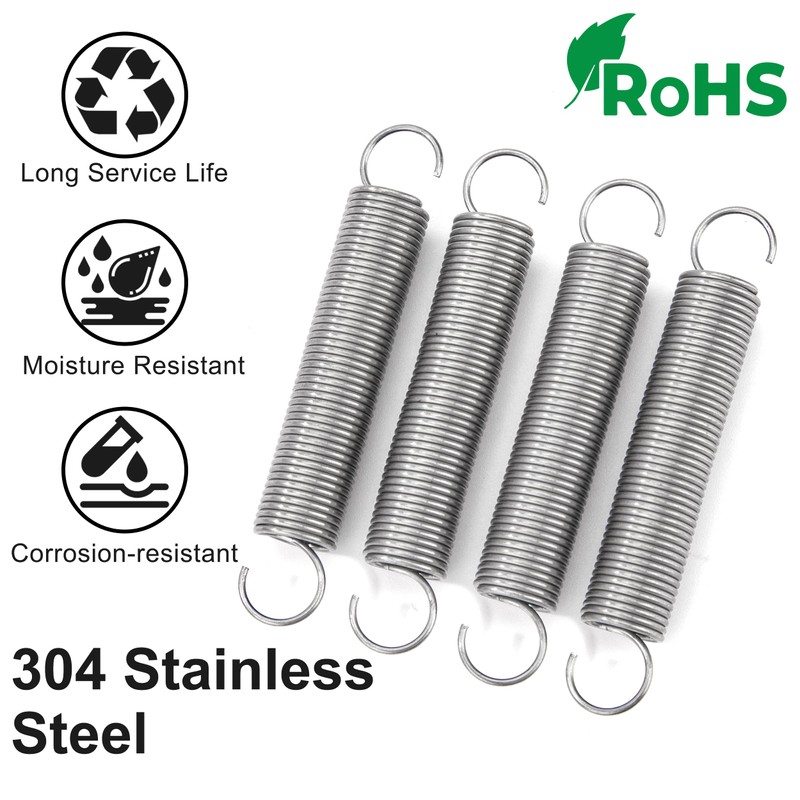 GUNGY Tension Springs with Hooks Stainless Steel Tension Spring 60