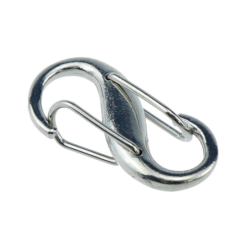 Semetall 10 Pieces Adjustable Metal Clip Buckles Chain Strap Bag