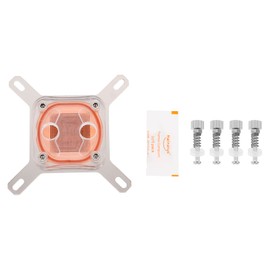 KOMBIUDA Appearance Water-Cooled CPU Water Block Laptop Cooling CPU Cooler White for 775/1150/1155/1156/1366/2011