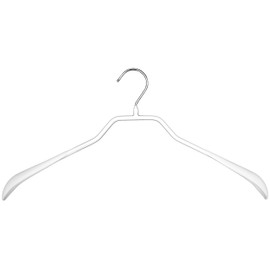 Mawa by Reston Lloyd BodyForm Series Non-Slip Space-Saving Clothes Hanger for Jackets, Suits and Coats, 16 1/2", Style 42/L, 1-Each, White