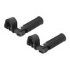 Motorcycle Foot Pegs, 2Pcs Heavy Duty Rubber Mounted Foldable Foot