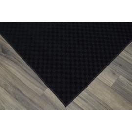 Garland Rug Medallion Area Rug, 9-Feet by 12-Feet, Black