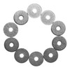 Evoges M6 / 6mm X 25mm Flat Mudguard Penny Fender