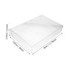 WOONEKY Plastic Drawer Storage Box Set 4 Compartment Organizers for