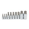 10PCS Triple Square Spline Bit Socket Set Low Wear Accurate