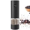 Rulsinbol Electric Salt Mill and dpepper grinder set,One-handed operation with