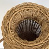 Handwoven Natural Rattan Flower Vase, Wicker Basket with Acrylic Liner,