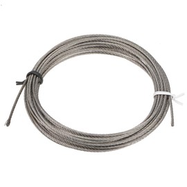 sourcing map Stainless Steel Wire Rope Cable 1.5mm Dia. 4M 13ft Length 16 Gauge 304 Grade for Hoist Lifting Grinder Pulley Wheel