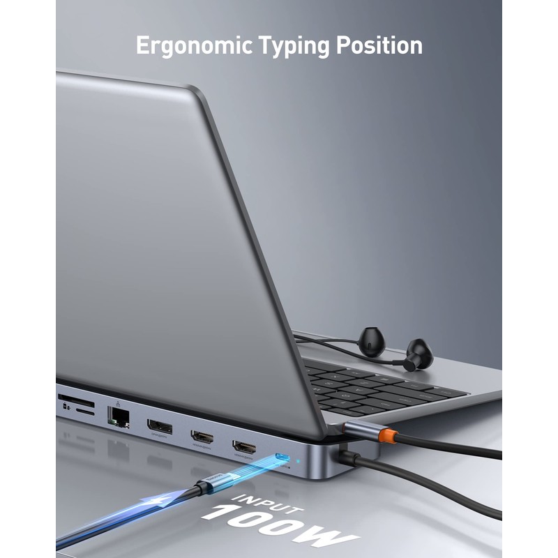 Baseus Laptop Docking Station Triple Display 12-in-1 with 2 x