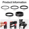 SUJEBKC 5 Pieces Carbon Fibre Bicycle Stem Spacer Set Bicycle