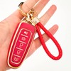 OLLEN TPU Key Fob Cover Fit for Ford C-Max Edge