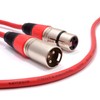 kenable XLR Microphone Lead Male to Female Audio Cable RED