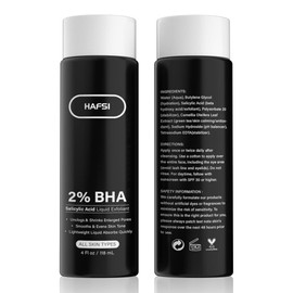 HAFSI 2% BHA Skin Perfecting Salicylic Acid Liquid Exfoliant Serum Face Exfoliating Peel Fights Blackheads Enlarged Pores with Salicylic Acid For Combination and Oily Skin 118 ml / 4 fl oz