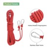 MECCANIXITY Hollow Braided Polypropylene Anchor Rope with Hook, 1/4 Inch