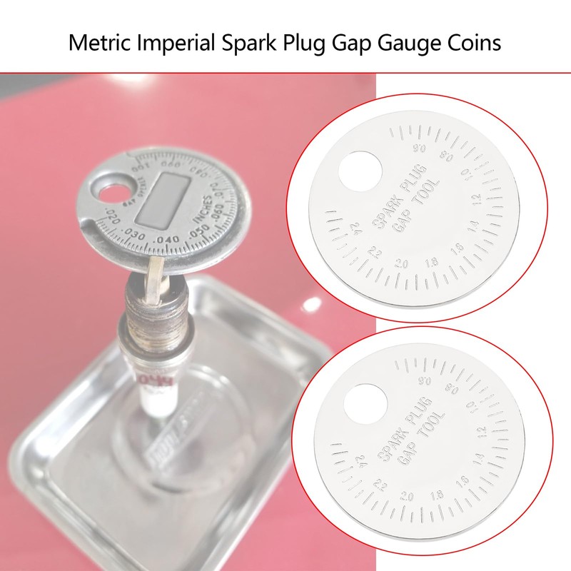 ECSiNG 2pcs Spark Plug Gap Measuring Tool Spark Plug Gap