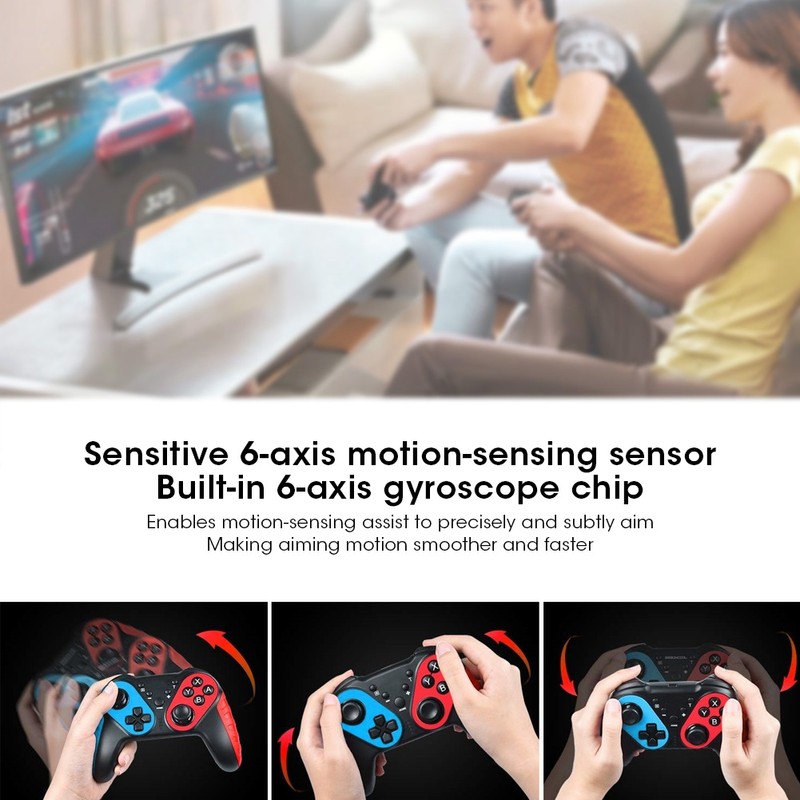 Bluetooth Wireless Controller Remote Joystick Gamepad Gyroscope for Nintend Switch