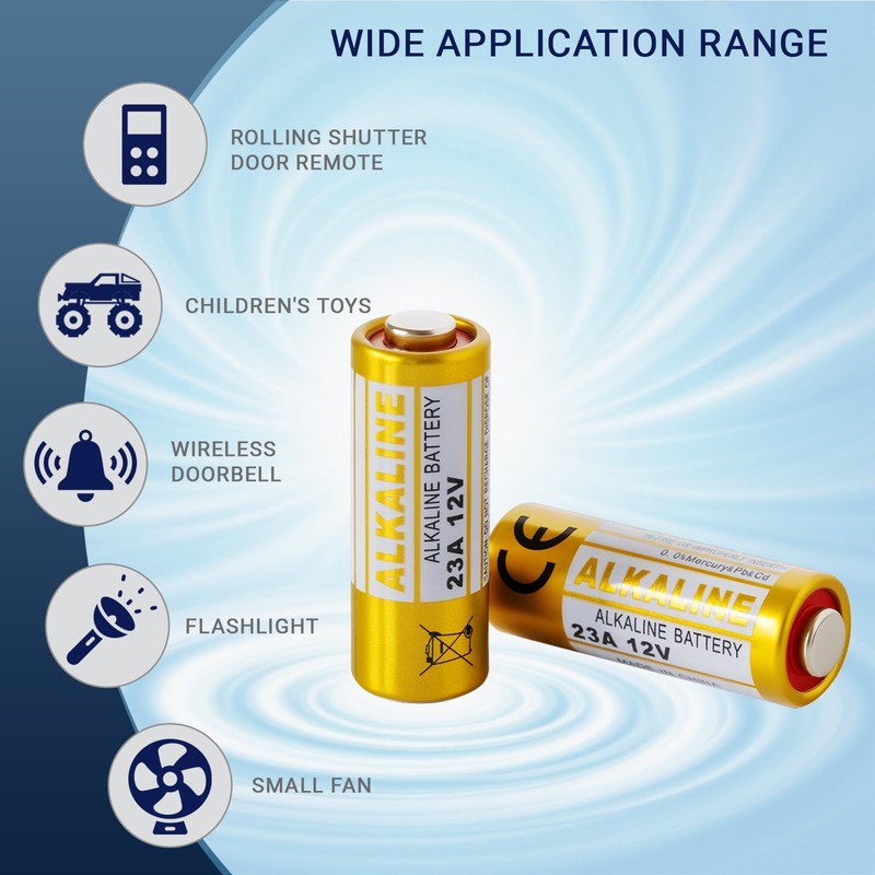 Soyasi 6-Pack A23 23A Volt Alkaline Battery, Long Lasting 23A