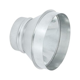 PATIKIL 8 Inch to 5 Inch Duct Reducer, Galvanized Steel Round Air Duct Reducer Crimped Pipe Increaser Adapter Connector Fitting Coupling for HVAC, Ventilation Systems