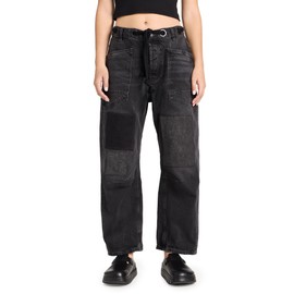 Free People Women's Moxie Low Slung Pull-On Barrel, Night Hawk 2