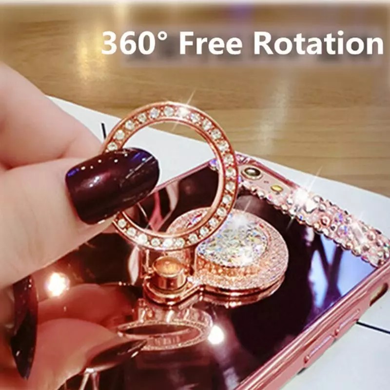 E&L LiliDreamStore 360 Rotating Fashion Crystal Cell Phone Finger Ring