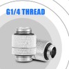 Fosa PC G1/4 Fitting Brass G1/4 Thread 360 Degree Rotary