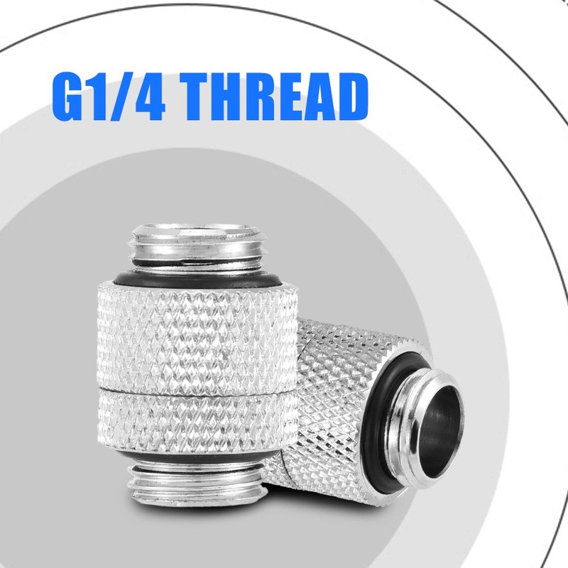 Fosa PC G1/4 Fitting Brass G1/4 Thread 360 Degree Rotary