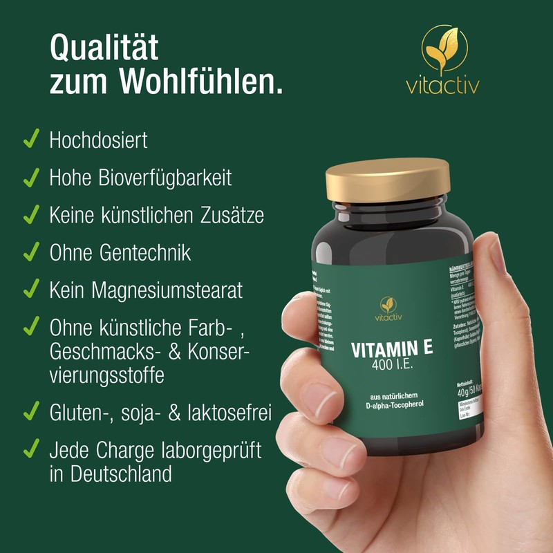 VITACTIV Vitamin E 400 I.E. - 90 Vitamin E Kapseln