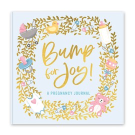 Studio Oh! Mothers Day Gifts Bump For Joy! Pregnancy Journal (Blue)