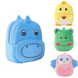HAHASHOW Kindergarten Rucksack Jungen Mädche Kita Rucksack Kinder Schulrucksäcke Vorschule Tagesrucksack Karikatur Tier Tasche für 2-6 Jahre（Dinosaurier）