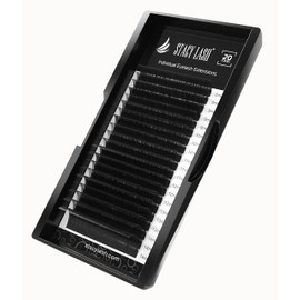 Eyelash Extensions CС Curl by Stacy Lash/Black Individual Mink Lashes Supplies (0.12mm;MIX)