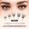 LASHVIEW 168Pcs Cluster Lashes Kit,8-16mm DIY Eyelash Extensions,Cluster Eyelashes for