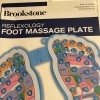 Brookstone Reflexology FOOT MASSAGE PLATE REDUCES TENSION RELIEVES PAIN NIB