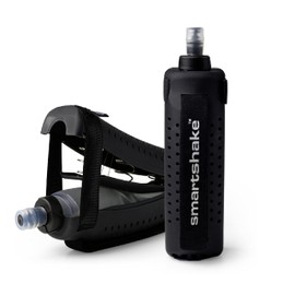 Smartshake Running Water Bottle (250 ml) Collapsible Water Bottle with Strap, Soft Flask & Handheld Run bottles with Adjustable Hand Straps for Jogging, Hiking, biking & Gym | Leakproof & BPA Free