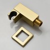 WHSHOWER Hand Held Shower Head Combo Set Square Shower Wand