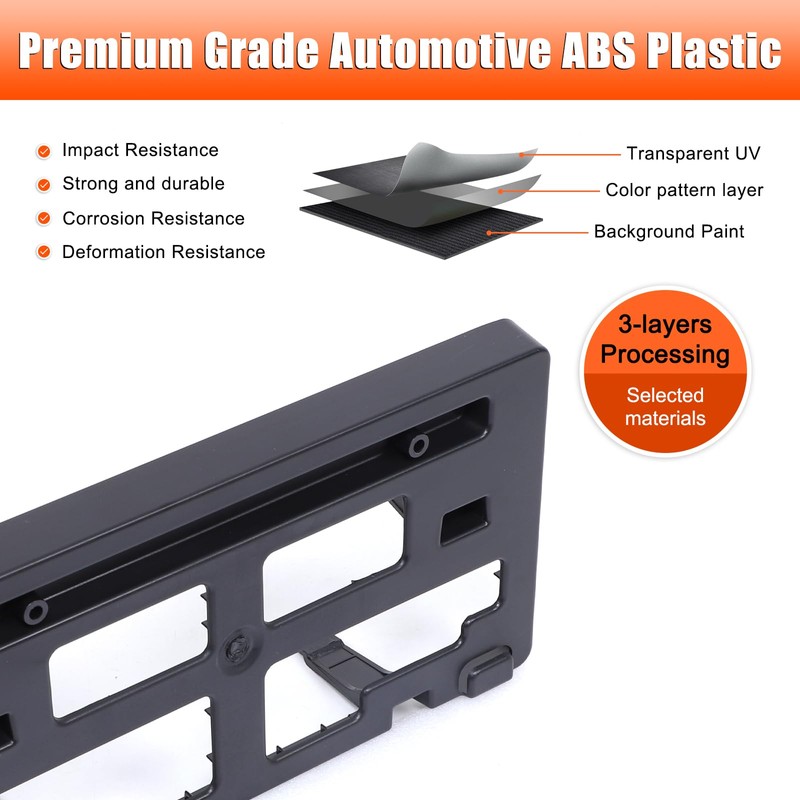 License Plate Frame Bracket for Ford Ranger 2019-2022,No Drill Front