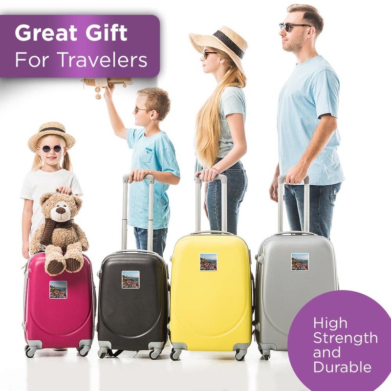 Vinyl Square Stickers (Set of 4) 10cm - Tbilisi Downtown