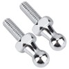Ball Stud, Fydun 2 Pieces Ball Bolts Galvanised Steel 10
