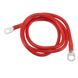 TUCKBOLD Car Marine Battery Inverter Cable 8 AWG 5/16"-3/8" 3ft Robust | Battery Copper Wire Red 1 Pcs