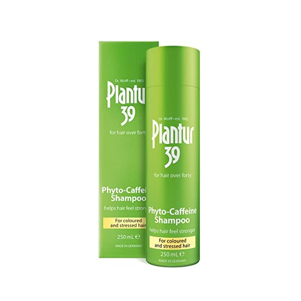 Plantur 39 Caffeine Shampoo Prevents and Reduces Hair Loss 250ml | For Couloured and Stressed Hair | Unique Galenic Formula Supports Hair Growth | Women Hair Care Made in Germany