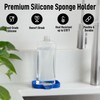 Zulay Kitchen Small Silicone Sponge Holder (4.9x3.3”) – Space-Saving Sink