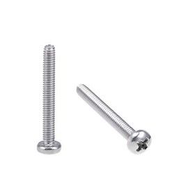 sourcing map Machine Screws Phillips Head Screws M2.5 x 20 mm Pack of 60
