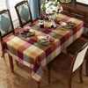Rectangle Tablecloth 60 x 84 Inch Checkered Table Cloths Spillproof